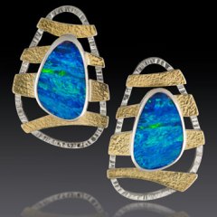 Opal-Wave-earring