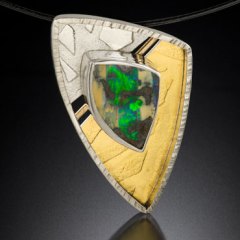 Boulder-opal-brooch